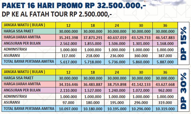 2 Paket Umroh 16 hari Promo